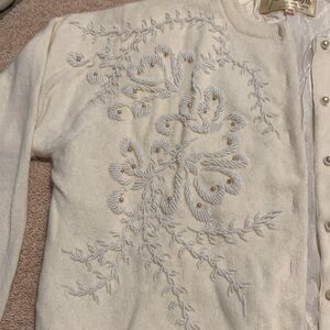 Vintage cashmere angora sweater.